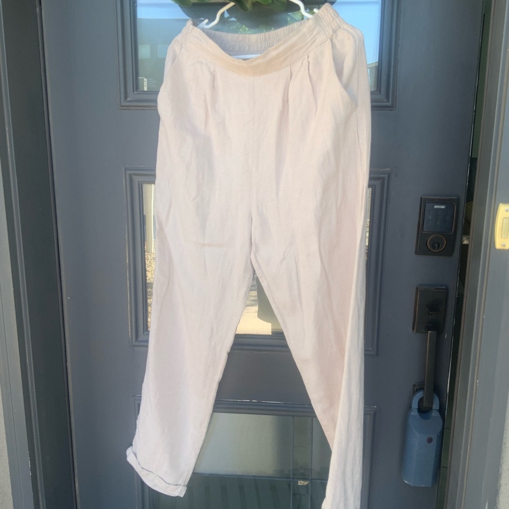 Thread and Supple Linen cuffed pants